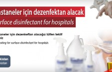 Hastaneler için dezenfektan alacak