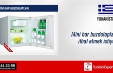 Mini bar buzdolapları ithal etmek istiyor