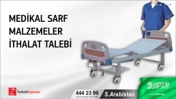 Suudi Arabistan, Medikal sarf malzemeler ithalat talebi