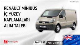Yeni Zelanda, Renault minibüs iç yüzey kaplamaları alım talebi