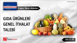 Cape Vere Adaları, Gıda ürünleri genel ithalat talebi