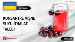 Ukrayna, Konsantre vişne suyu ithalat talebi