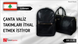 Lübnan, Çanta valiz takımları ithal etmek istiyor