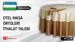HOTEL TABLECLOTHES IMPORT REQUEST FROM UZBEKISTAN