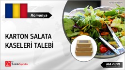 CARDBOARD SALAD CONTAINERS IMPORT TO ROMANIA