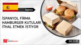 Foam hamburger boxes regular import inquiry from Spain