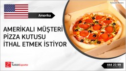 Pizza Boxes monthly regular import inquiry from USA