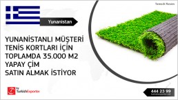 Importing request Synthetic turf – Greece