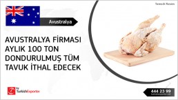 To Australia importing – whole frozen chicken