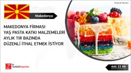 Pastry additives import to Macedonia