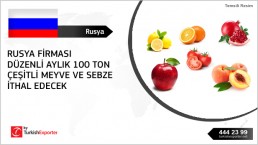 Fresh fruits and vegetables to import to Russia