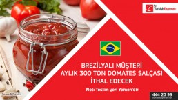 To import tomato paste to Brazil