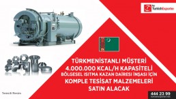 Boiler Room Products to import to Turkmenistan