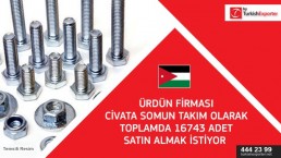 Carbon Steel Bolts with Nuts to import to Jordan