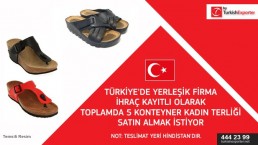 Women’s slipper buying request – Turkey