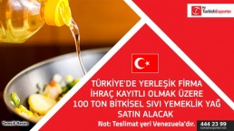 Turkey – Sunflower Oil buying request for Venezuela