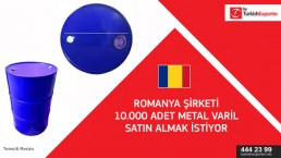 Metal barrels import to Romania