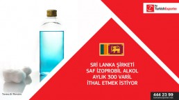 Request of Isopropyl alcohol – Sri Lanka