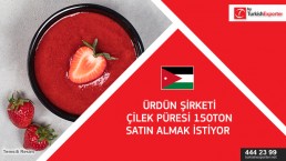 Strawberry puree with seeds – Jordan to import