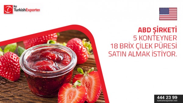 Strawberry Puree buy request from USA