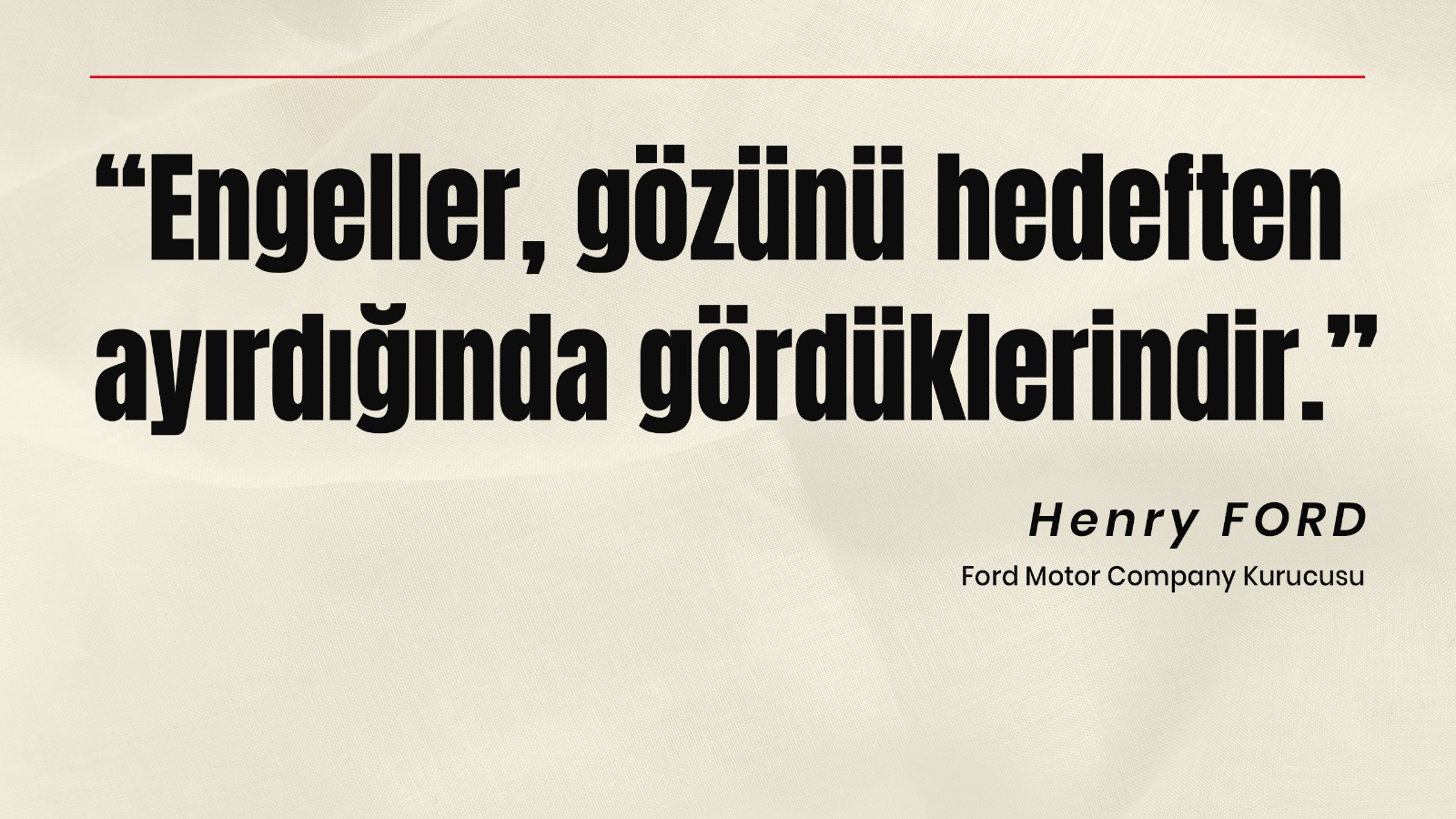 Engeller, gözünü hedeften ayırdığında gördüklerindir