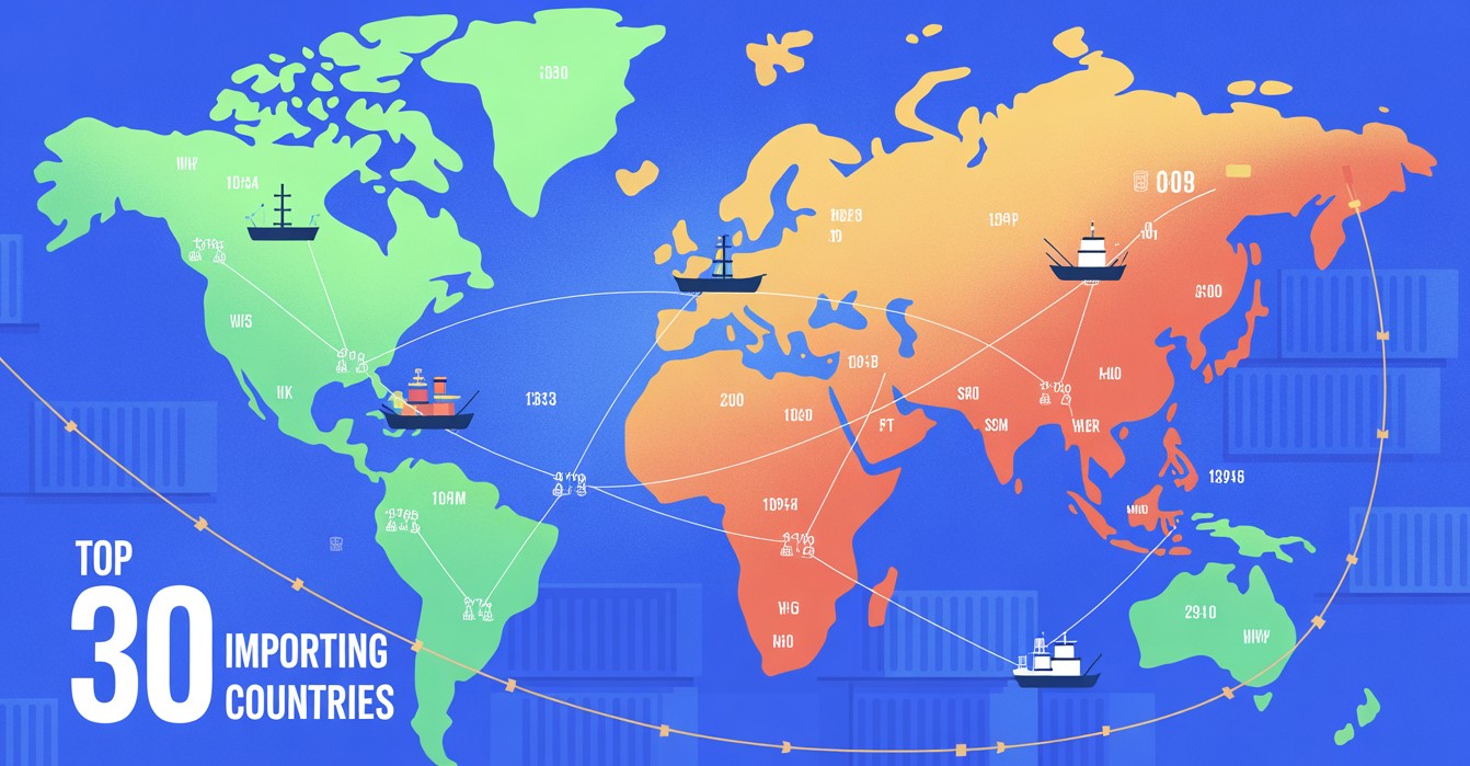 En Büyük 30 İthalatçı Ülke