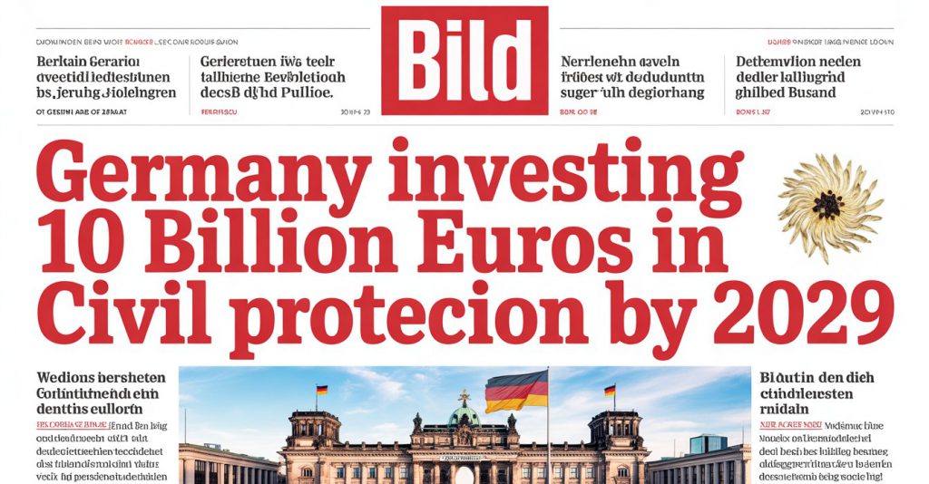 Almanya’dan 10 Milyar Euroluk Sivil Savunma Yatırımı