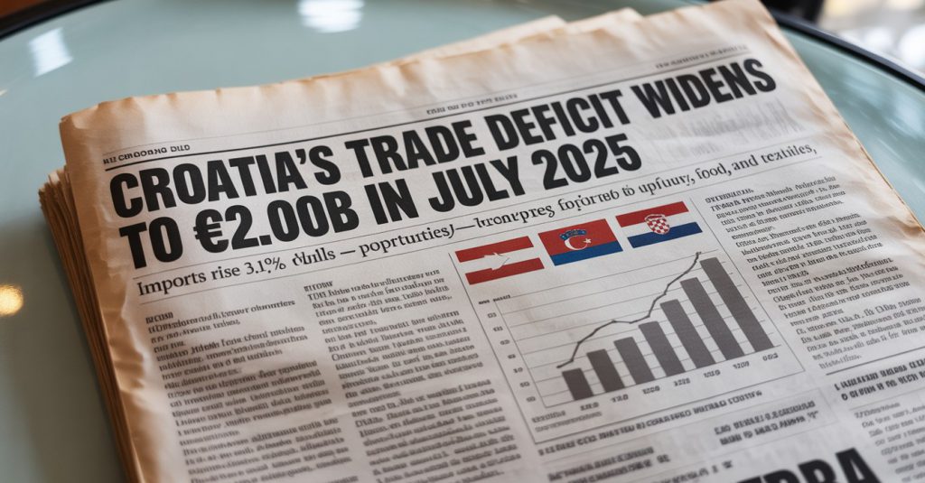 Hırvatistan’da Dış Ticaret Açığı Büyüyor