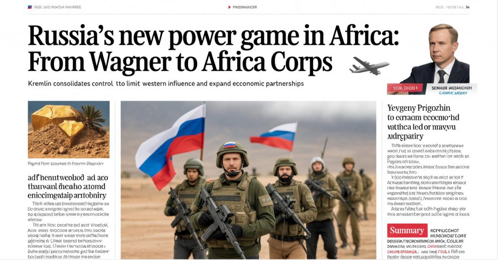 Rusya’dan Afrika’da Yeni Güç Oyunu: Wagner’den Afrika Kolordusu’na