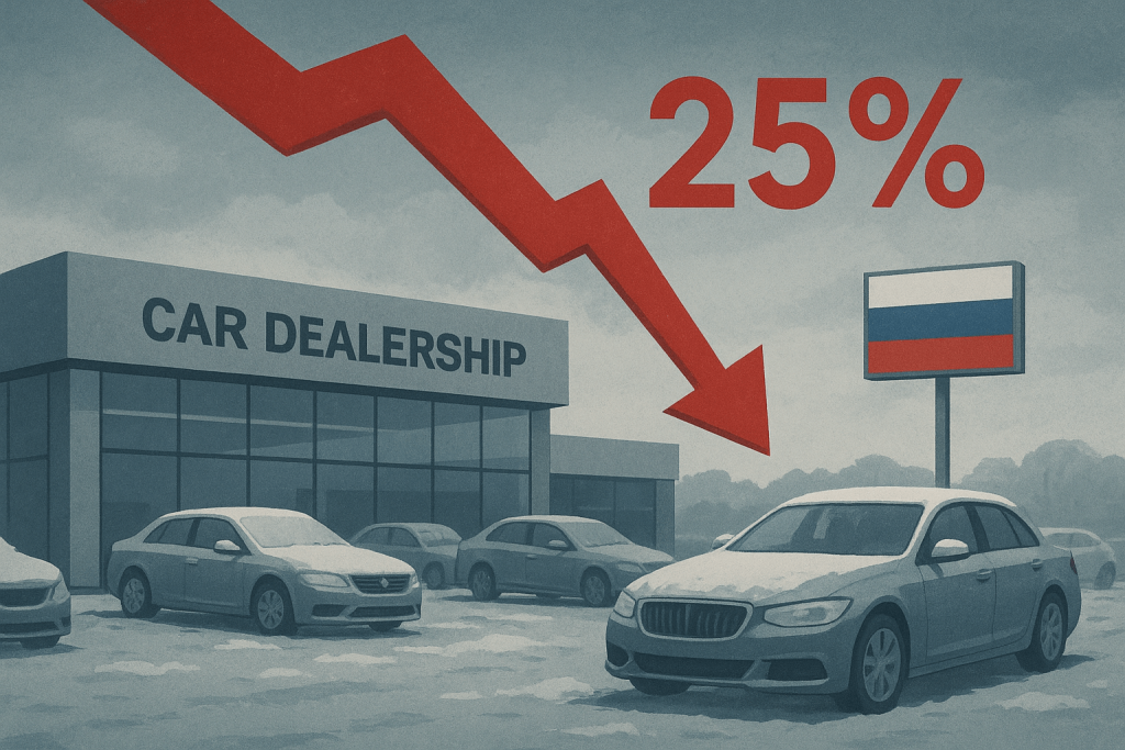 Rusya’da Yeni Otomobil Satışları Yüzde 25 Azaldı