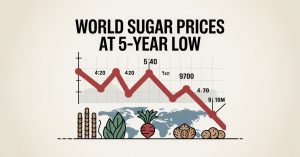 Dünyada Şeker Fiyatları 5 Yılın En Düşük Seviyesinde