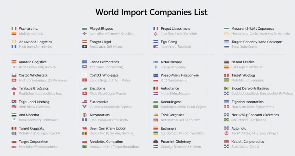 World Import Companies List