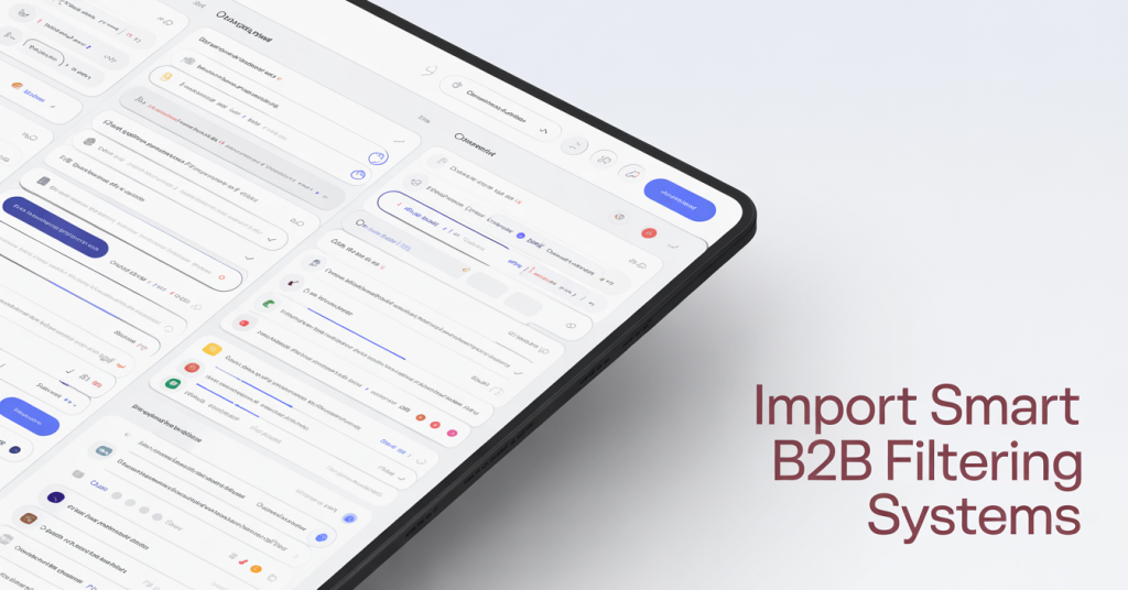 Import Smart B2B Filtering Systems