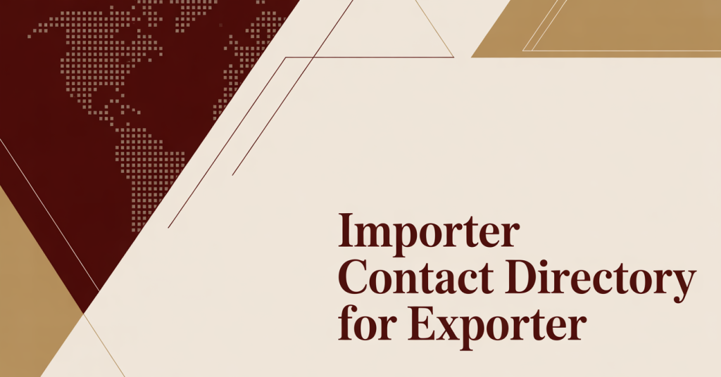 Importer Contact Directory for Exporter