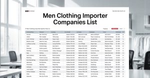 Men Clothing Importer Companies List