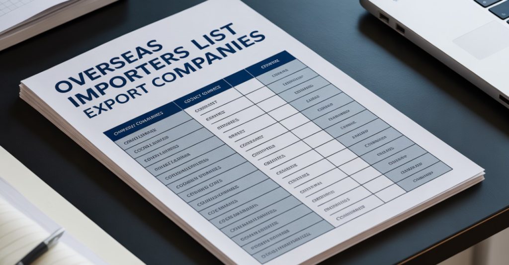 Overseas Importers List for Export Companies