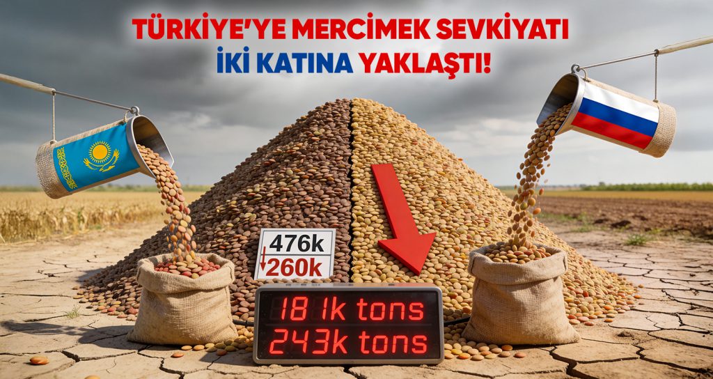 Rusya, Bir Yıl İçinde Türkiye’ye Mercimek Sevkiyatını Neredeyse İki Katına Çıkardı
