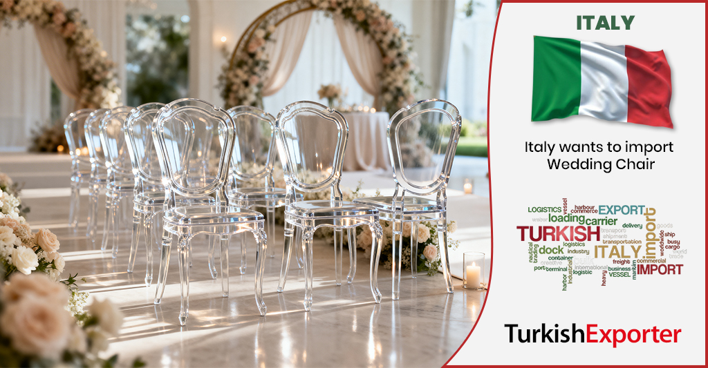 İtalyan Firma Napolyon Tipi Şeffaf Düğün Sandalyesi İstiyor