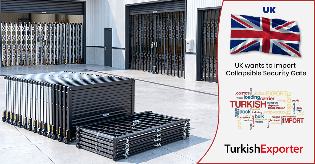İngiliz Şirket Katlanabilir Güvenlik Kapısı İthal Edecek