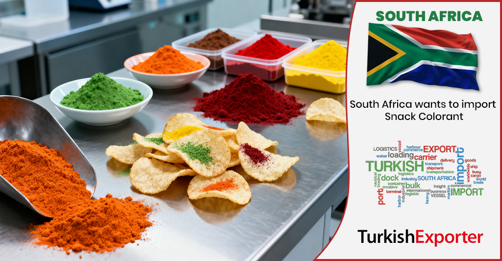 Güney Afrika Şirketi Türkiye’den Renklendirici Talep Ediyor