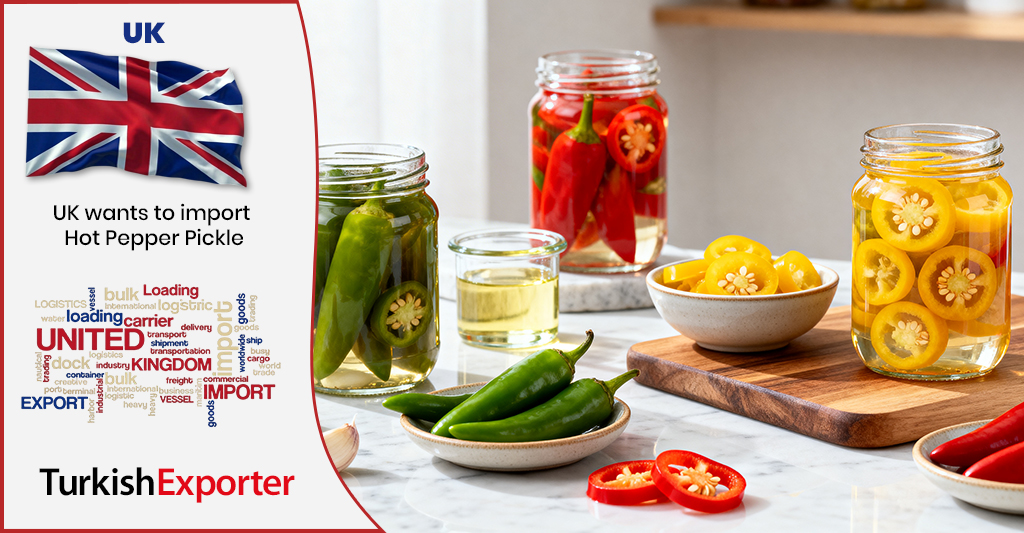 İngiliz Şirket Türkiye’den Acı Biber Turşusu Tedarikçisi Arıyor