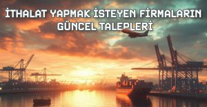 İthalat Yapmak İsteyen Firmaların Güncel Talepleri