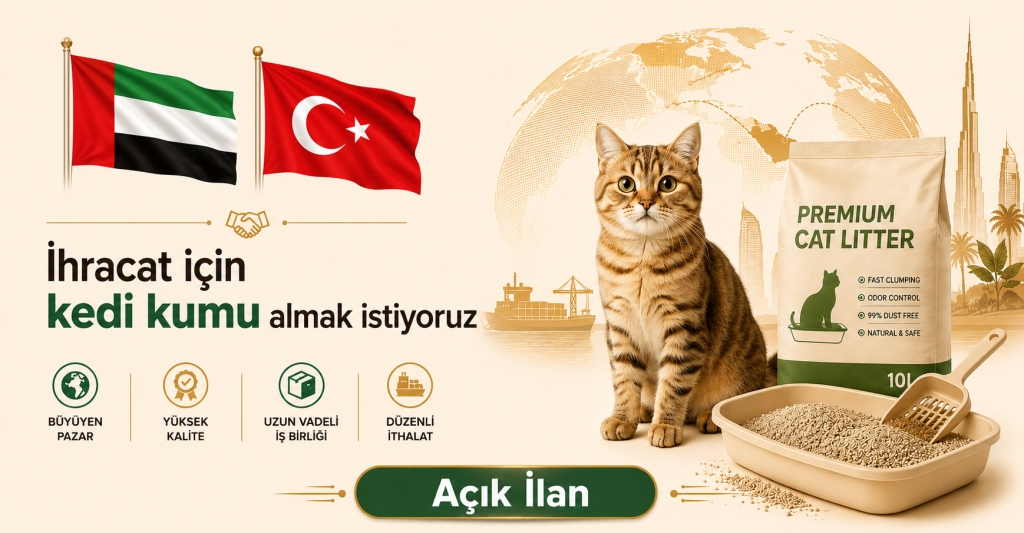 İhracata Kedi Kumu Almak İstiyoruz
