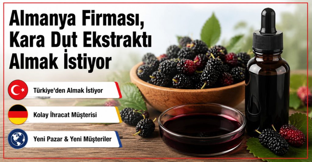 Almanya Firması, Kara Dut Ekstraktı Almak İstiyor