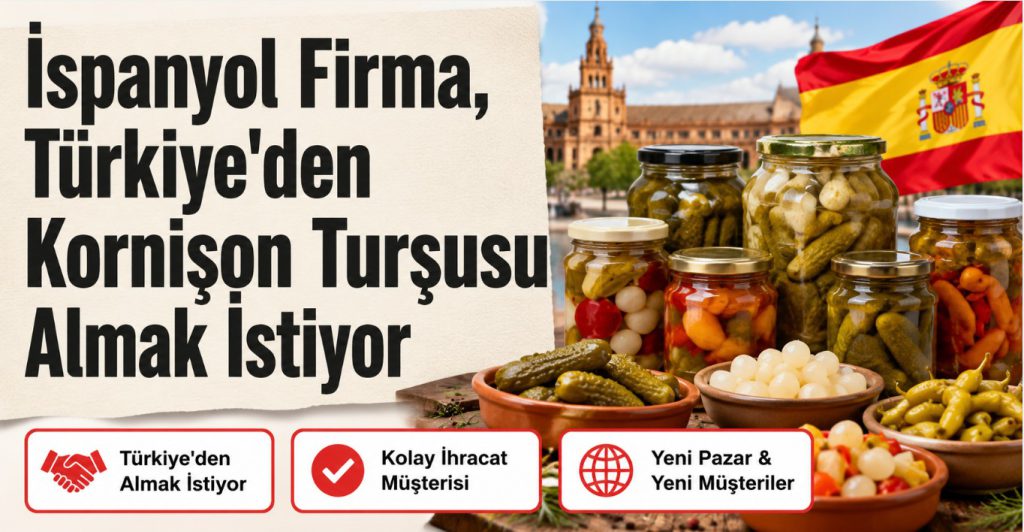 İspanyol Firma, Türkiye’den Kornişon Turşusu Almak İstiyor