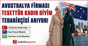 Avustralya Firması Tesettür Kadın Giyim Tedarikçisi Arıyor