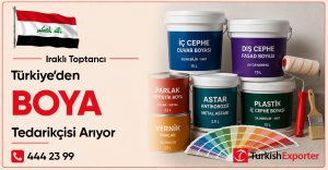 Iraklı Toptancı Türkiye’den Boya Tedarikçisi Arıyor