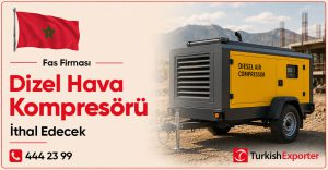 Fas Firması Dizel Hava Kompresörü İthal Edecek