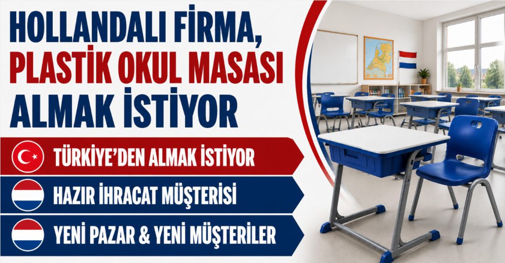 Hollandalı Firma, Plastik Okul Masası Almak İstiyor