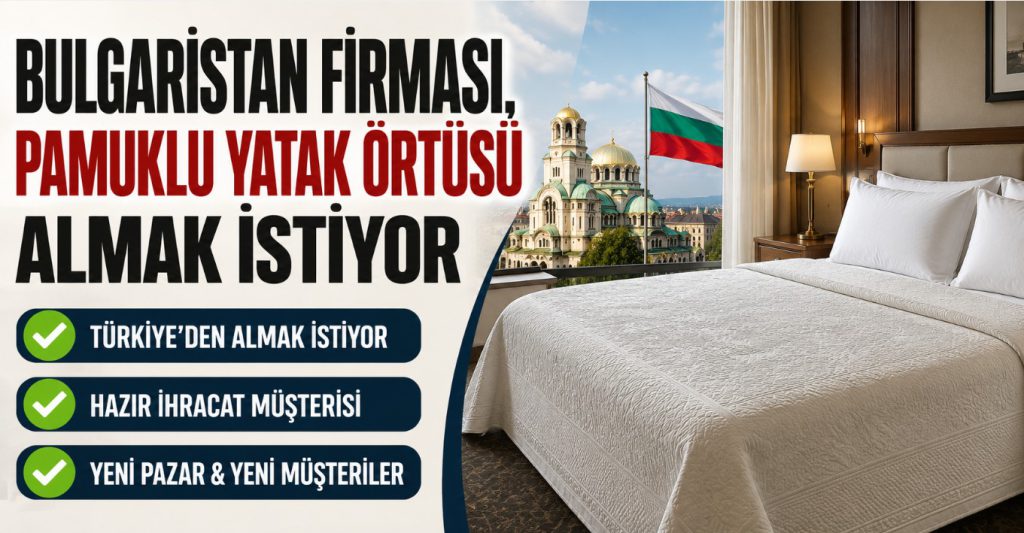 Bulgaristan Firması, Pamuklu Yatak Örtüsü Almak İstiyor